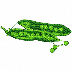 Peas Embroidery Design 10 Peas Embroidery Design 10
